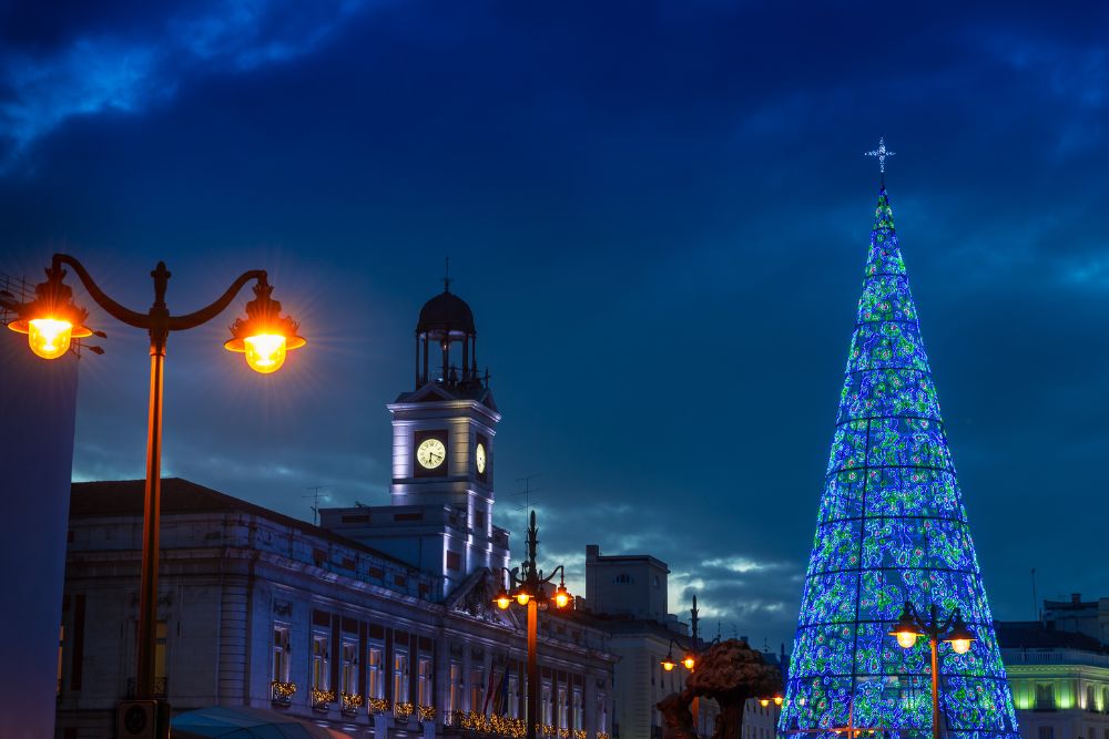 puerto del sol madrid fêtes de fin d'année